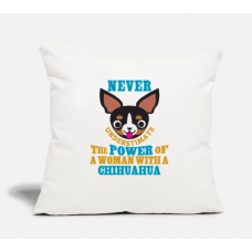 Chihuahua Power Natural White Pillow